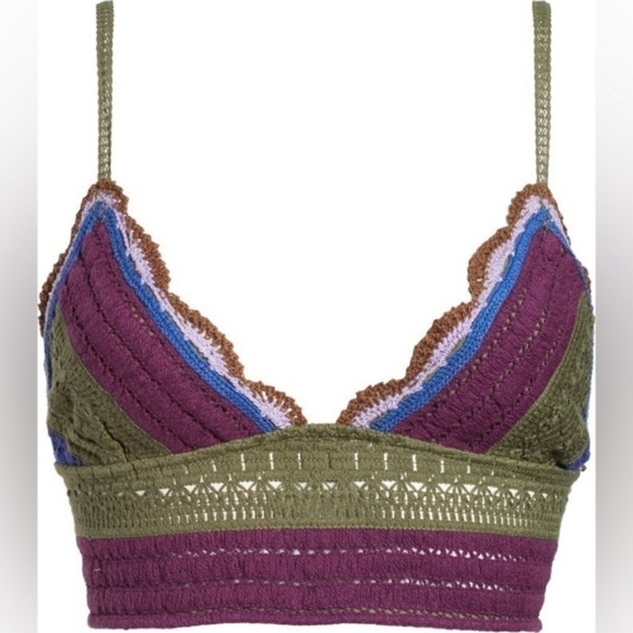 NWT Free People Another Weekend Longline in army combo - Picture 2 of 7